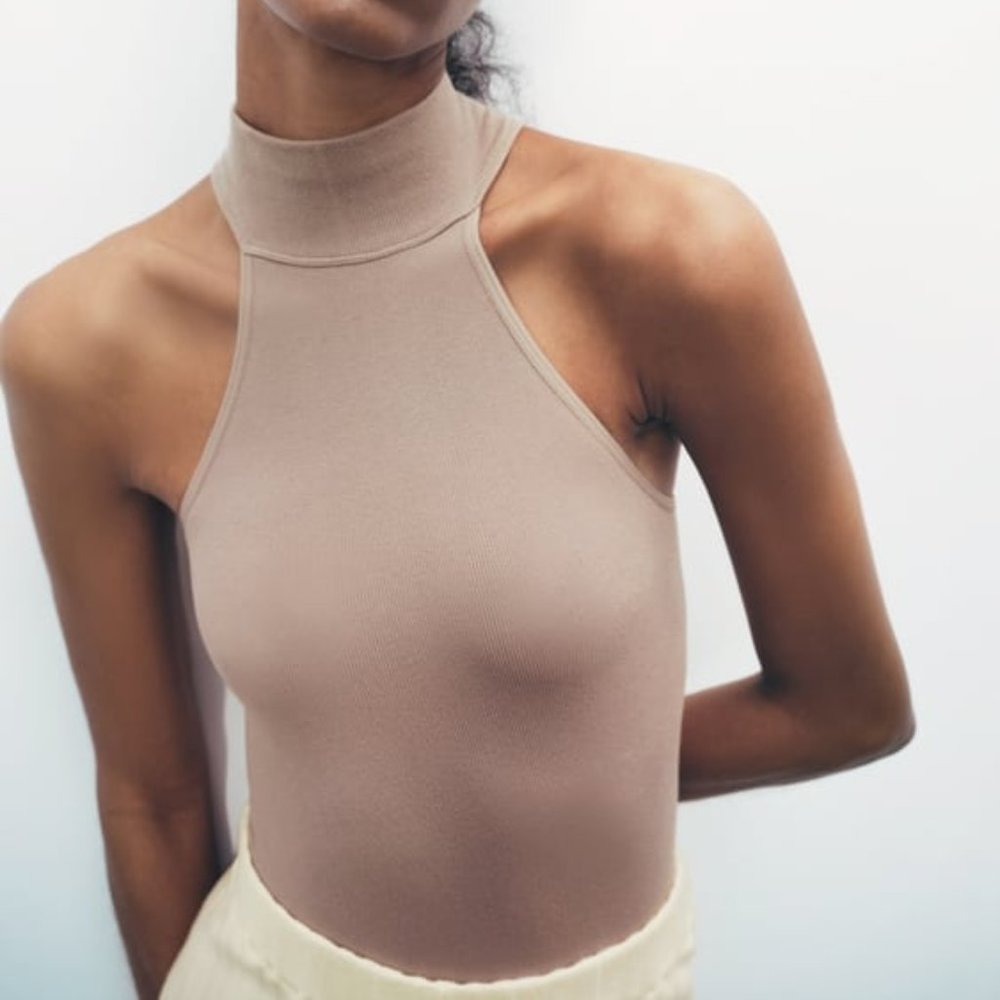 Zara Nude Seamless Bodysuir